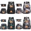 Capybara Animal Print Backpack Set With Oxford Fabric Durable Shockproof For Middle School Students