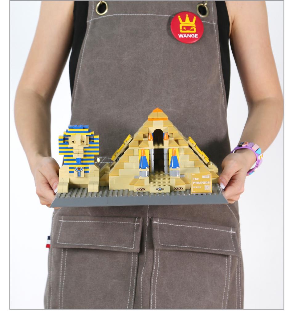 Premium-Quality 4210 Premium-Quality Giza First-Class Pyramids First-Class Landmark Construction-Set-Set First-Class Educational Building-Set