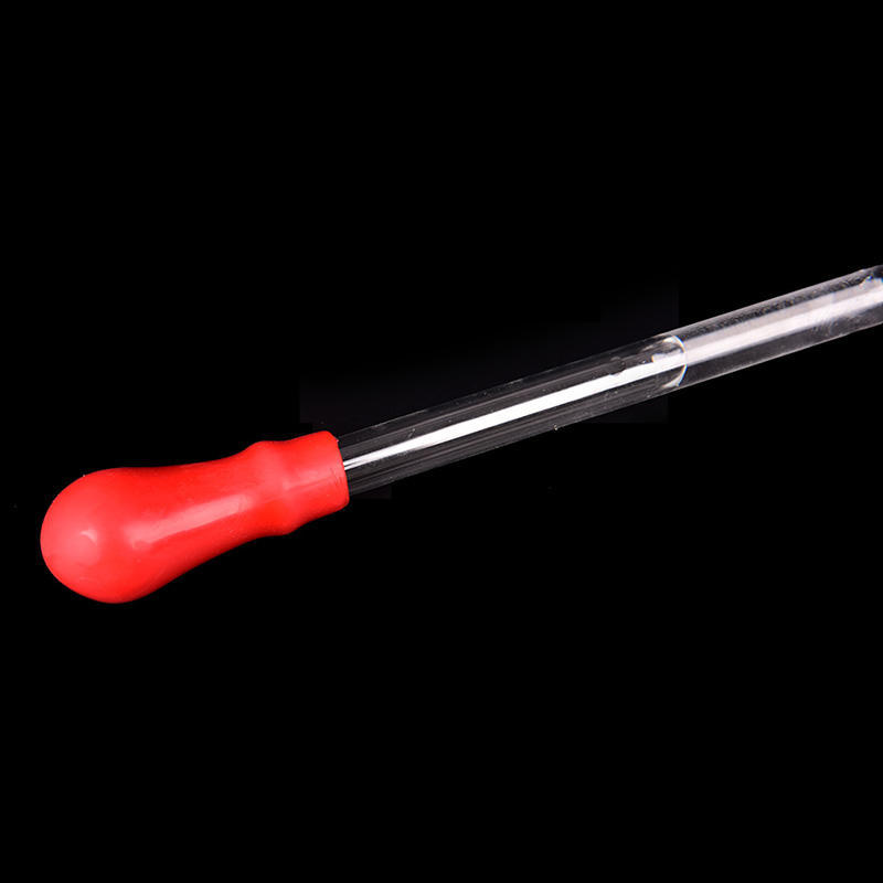 2Pcs Rubber Head Glass Pipettes Dropper Lab Glassware Tool For Veterinary Test