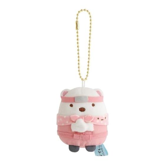 MV74701 Sumikkogurashi Ниндзя Ниннин! Подвесная мягкая игрушка белый медведь