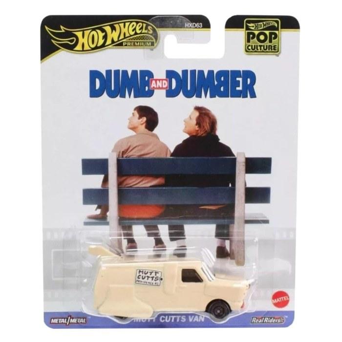 Hot Wheels Premium Pop Culture Dumb and Dumber Matt Katz Van, Diecast Metal Collection, Real Rider JBL80 Cream 1:64
