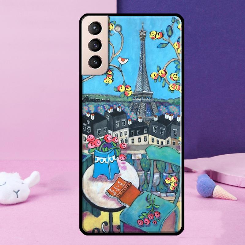 Eiffel Tower Paris Phone Case For Samsung Galaxy S25 S24 Ultra S9 S10 S20 S21 S22 Plus S23 FE S24 FE Cover