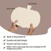 6pcs Wooden Pumpkin Decorations Painted For Halloween And Thanksgiving, Hollow Diy Blank Unfinished Pumpkin Wooden Round Disc