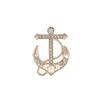 2025 Autumn Unisex Zinc Electroplated Anchor U-shaped Brooch Trend Unisex Light Luxury Jewelry