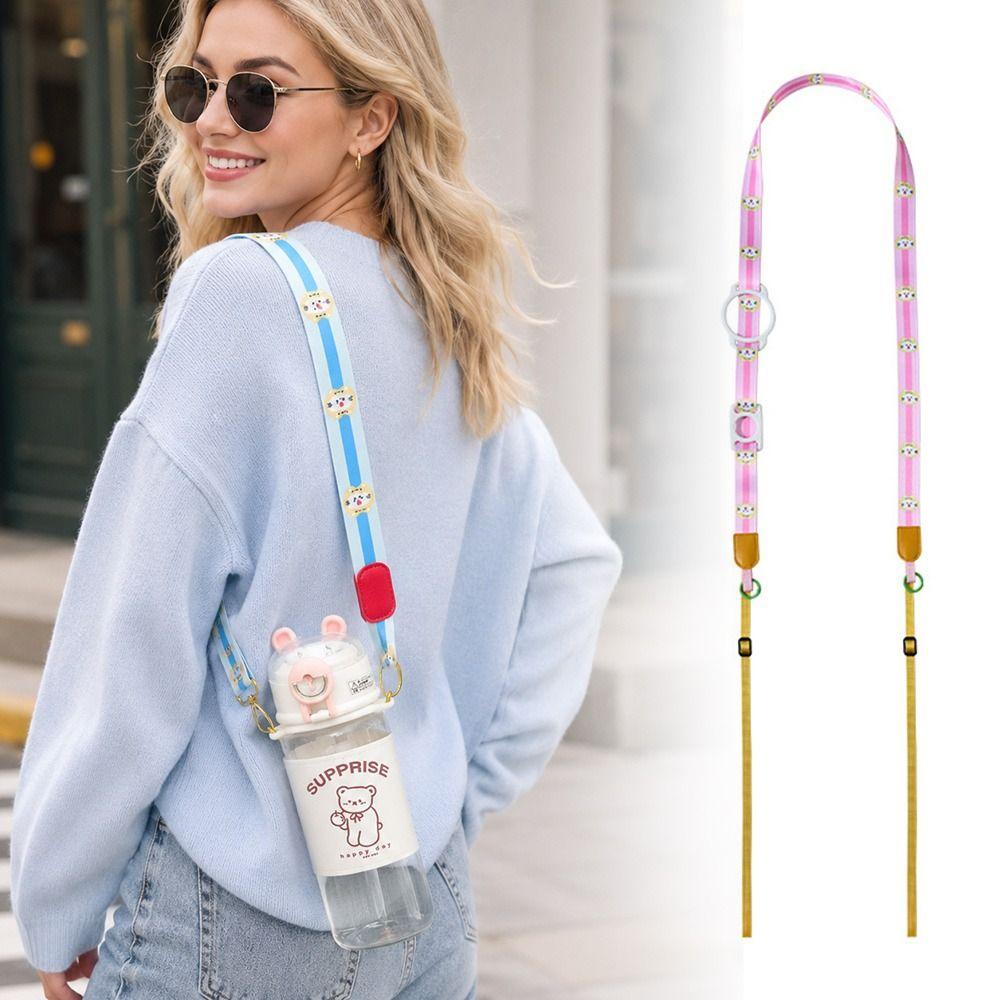 Crossbody Bottle Strap Cup Holder Lanyard Adjustable Length Water Cup Strap Bottle Shoulder Strap