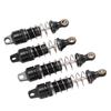 4pcs Shock Absorber Aluminum Alloy RC Spring Damper Set for Losi Mini T 2.0 2WD 118 TruckBlack