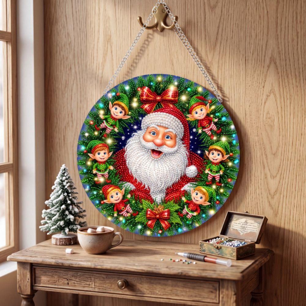 Acrylic Board Christmas Diamond Painting Set DIY Diamond Painting Craft Set  Holiday Gift