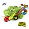 Magnetic Mini Car Toy RC Dinosaur Toy, Remote Control Swallowing Dino Snake Game 2 Players Competitive Electric Vehicle for Kids Educational Toys