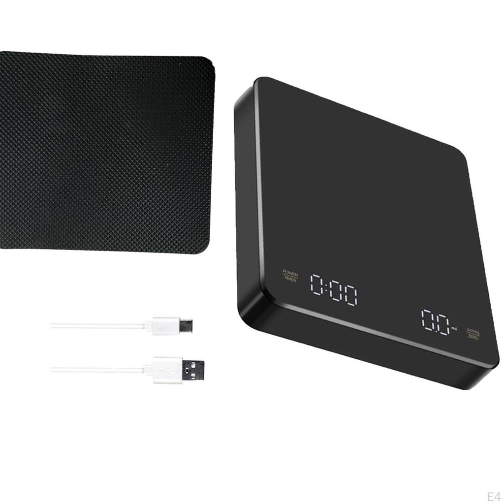 Coffee Scale with Timer, Kitchen Scale, Precision LED Display Small Food Weighing