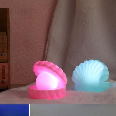 1Pc Pearl Shell Night Light Bedroom Dormitory Soft Light Eye Protection Ambient Light Hot  Creative Small Ornaments for Friends Gifts