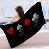 Ace of Spade Microfiber Beach Towel Absorbent Quick Dry Soft Yoga Swimming Resort Mountain Climbing Towel