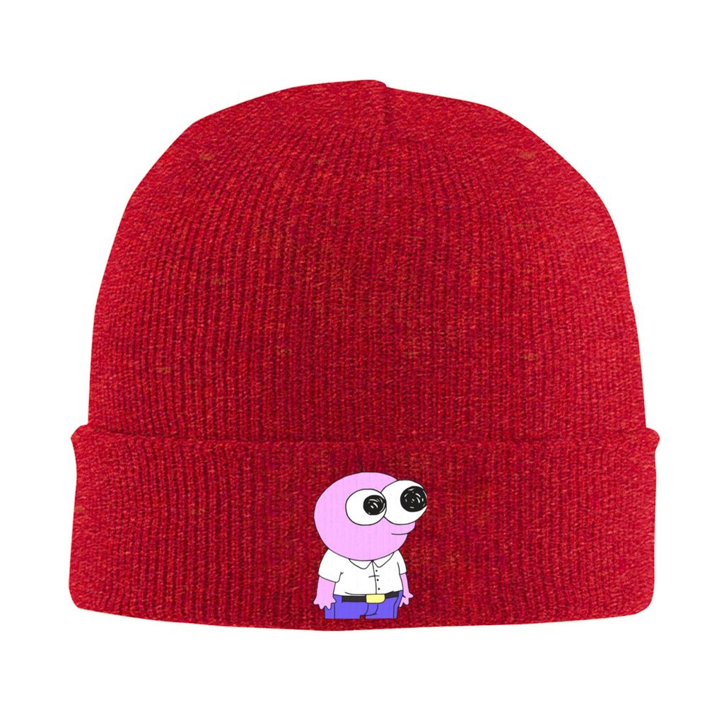Pim Smiling Friends Funny Knitting Hat Beanie Hats Outdoor Sport Warm Soft Men Women Unisex Bonnet Hats Autumn Printed Caps