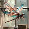 Akrylowa zawieszka 2D ważka do okna z elementem łapiącym światło, dekoracja ścienna z motywem ważki, wystrój do domu, biura, ogrodu, prezenty świąteczne