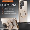 Thin Metallic Paint 360° Rotating Magnetic Ring Holder Case For Samsung S26 S25 S24 Ultra Plus S25FE Plating For Magsafe Cover