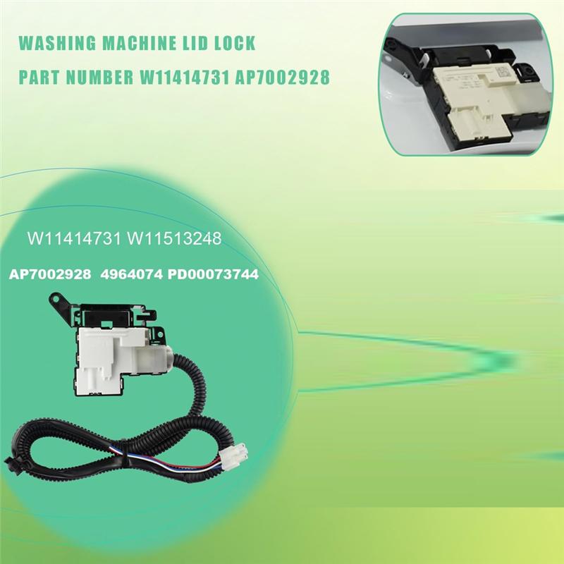 A78E-Whirlpool Lid Lock Switch For Whirlpool Maytag Crosley Model Resolves Lid Lock/Switch Issues Whirlpool Lid Lock Switch