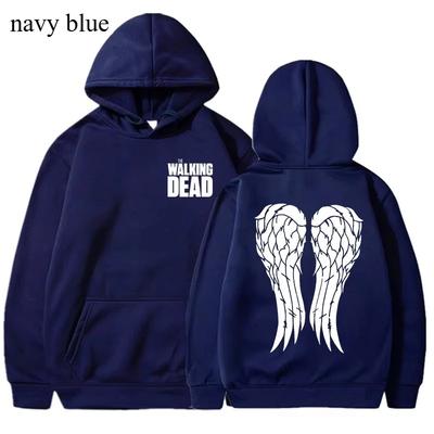 Neuer Kapuzenpullover Lustig Walking Dead Bedruckt Krähe Herren Damen Freizeit Herbst Winter Outdoor Warm Sport Kapuzenpullover
