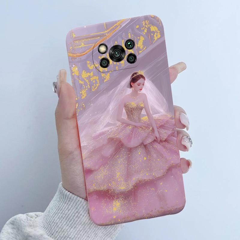 For Xiaomi Poco X3 Pro Case Flower Girls Design Soft Silicone Phone Back Cover For Xiomi PocoX3 Pro X 3 3X Poco X3 NFC Shells