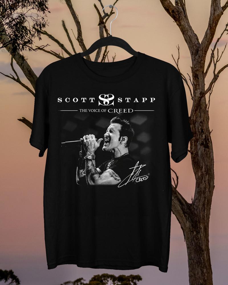 

Rare Scott Stapp Creed Band Signature Collection Gift For Fan T-shirt Unisex T-Shirt S