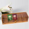 5 Slots Coffee Capsule Storage Box Bamboo Desktop Sundries Organizer  Household