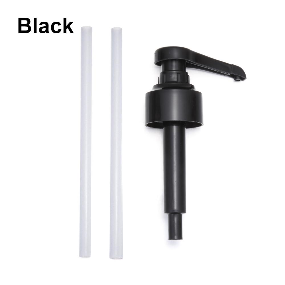 

1PC Plastic Syrup Bottle Pump Liquid Bottle Head Replacement Nozzles Push-type Oil Sprayer Bottle Jar Tube Kitchen Accessories чорний