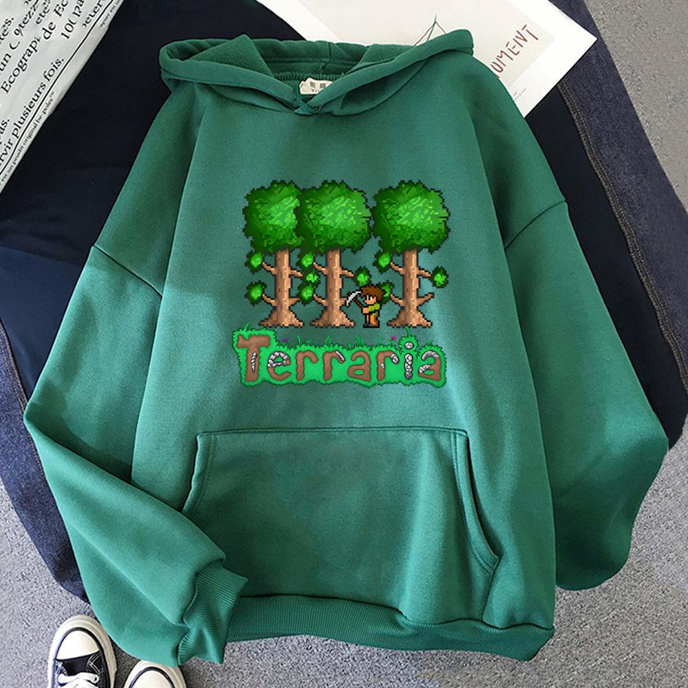 

Толстовка Terraria 2026 Новий Піксельний Стиль ГРА Футболки з Довгим Рукавом Одяг Зручні Худі XL