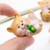 Mini Resin Dog Figurine Cartoon Puppy Statue Tiny Dog Cake Topper