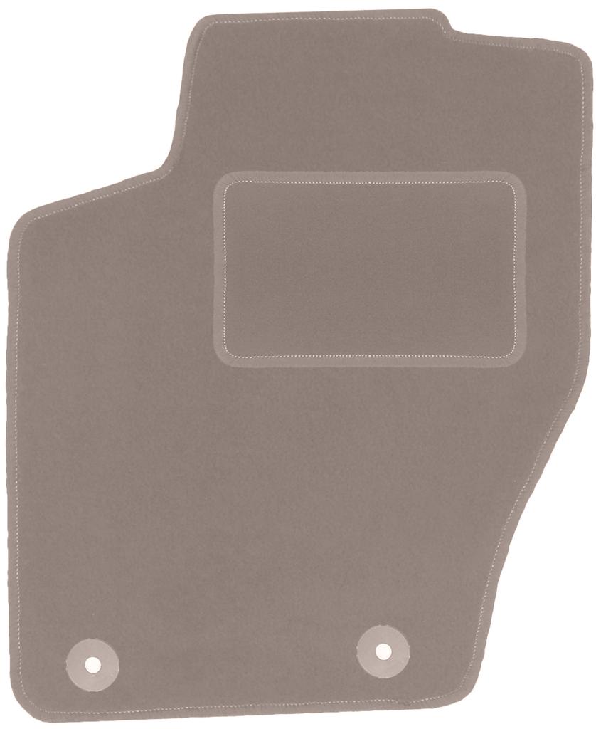 Beige driver's mat for: Citroen C4 II hatchback, station wagon (2010-2018)
