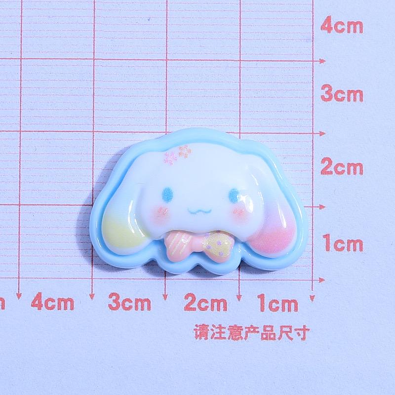 10 Pcs New Kawaii Cartoon Kitten, Puppy, Rabbit Resin Flat Back Scrapbook Figurine Diy Bow Decor Accessories Crafts A14
