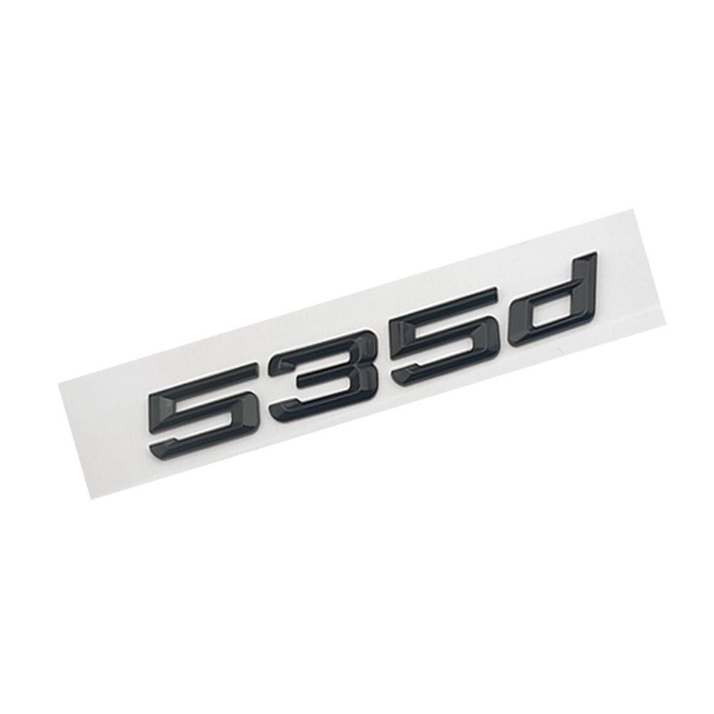 For BMW 530d 520d 535d 525d Car Fender Side Stickers Rear Bumper Stickers Rear Door Trunk Badge Adhesive Accessories