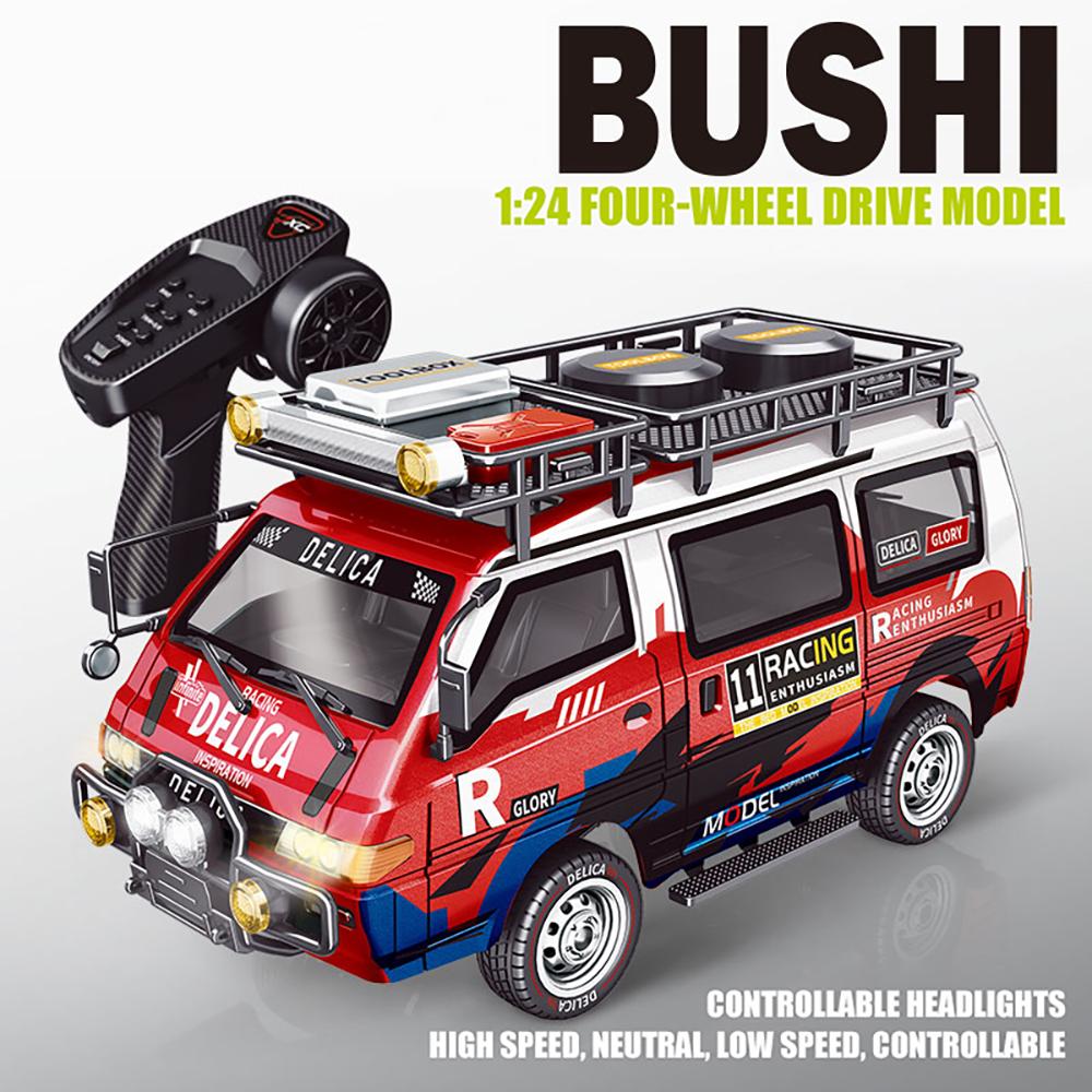 

JXC DELICA 4WD Version 1/24 Simulation Electric Model Car Rock Crawler Adult Children s Toys червоний
