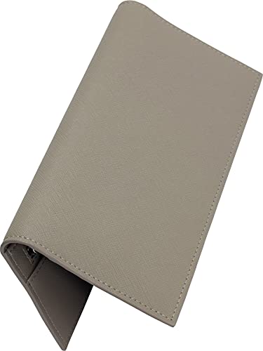 Dom Teporna Men's Long Wallet, Cowhide Leather, Ultra-Thin 1cm YKK Zipper, Coin Purse, Slim Wallet, Bill Compartment, Card Slots, Gray