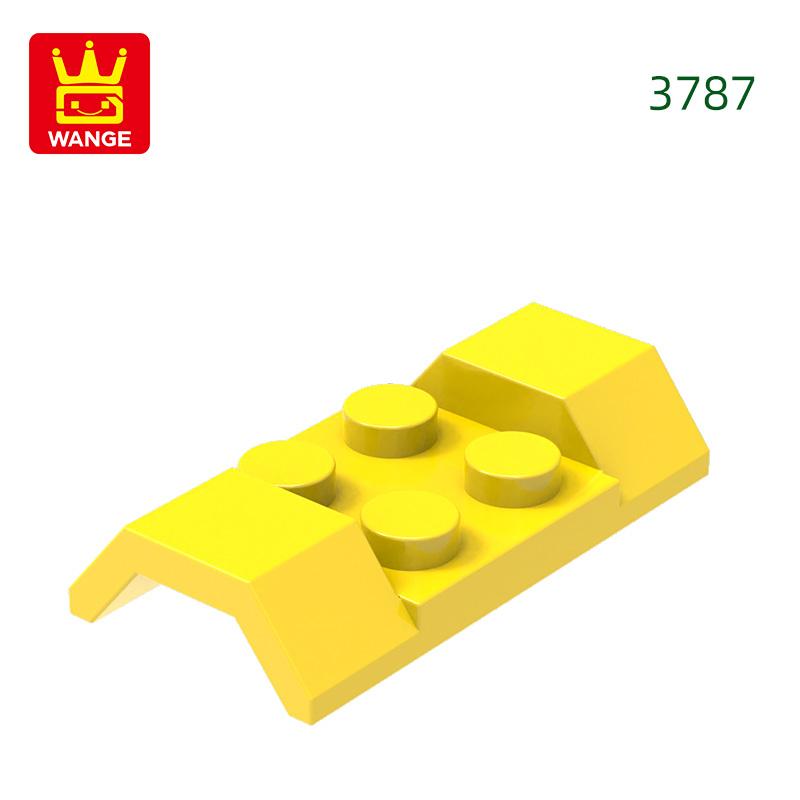 Non-Toxic 3787 100G/80Pcs 2X4 Car Fender Block Moc Color Arched Accessories Compatible With Bricks Diy Children'S Toy Assembly Gift