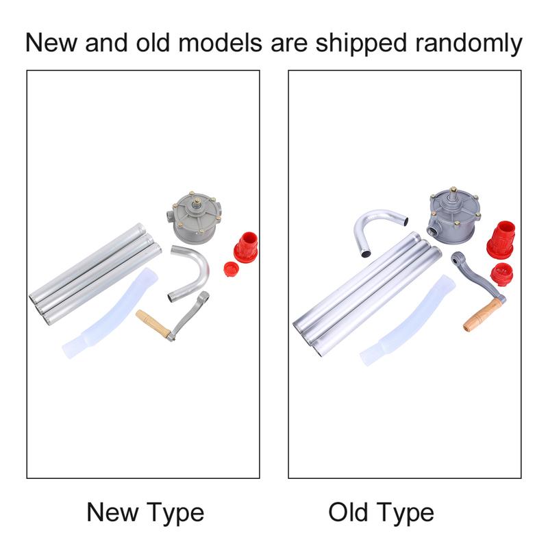 Aluminum Alloy Rotary Hand Crank Oil Barrel Drum Pump Pumping Fuel Hand Oil Pump Barrel Pump Drum Pump Rotary Oil Pump