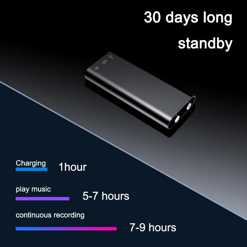 32GB Mini Activated Voice Recorder Espia Digtal Sound Record Voice-controlled 4-64G Dictaphone MP3 Player 6