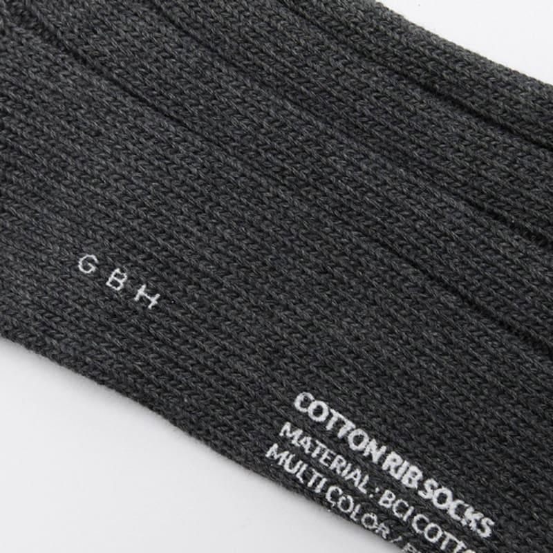 GBH APPAREL COTTON RIB SOCKS / 8 COLOR