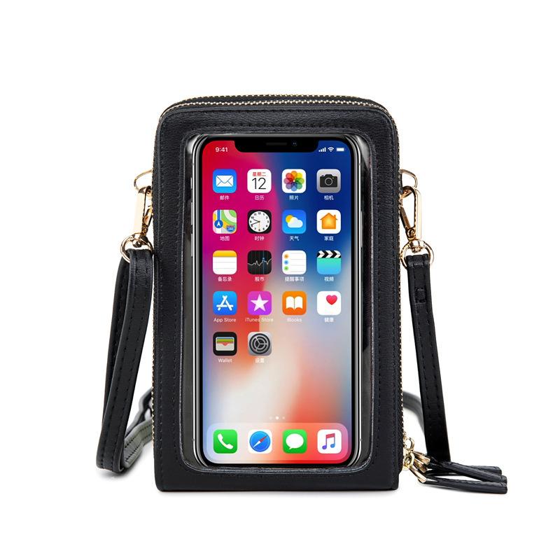 Touchscreen Handytasche Damen Umhängetasche neue Handy-Tasche mit großer Kapazität multifunktionale modische und einfache kleine Schultertasche