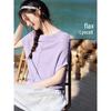 XWI Women's Linen-Lyocell Blend Textured Dolman Sleeve Knit Top
