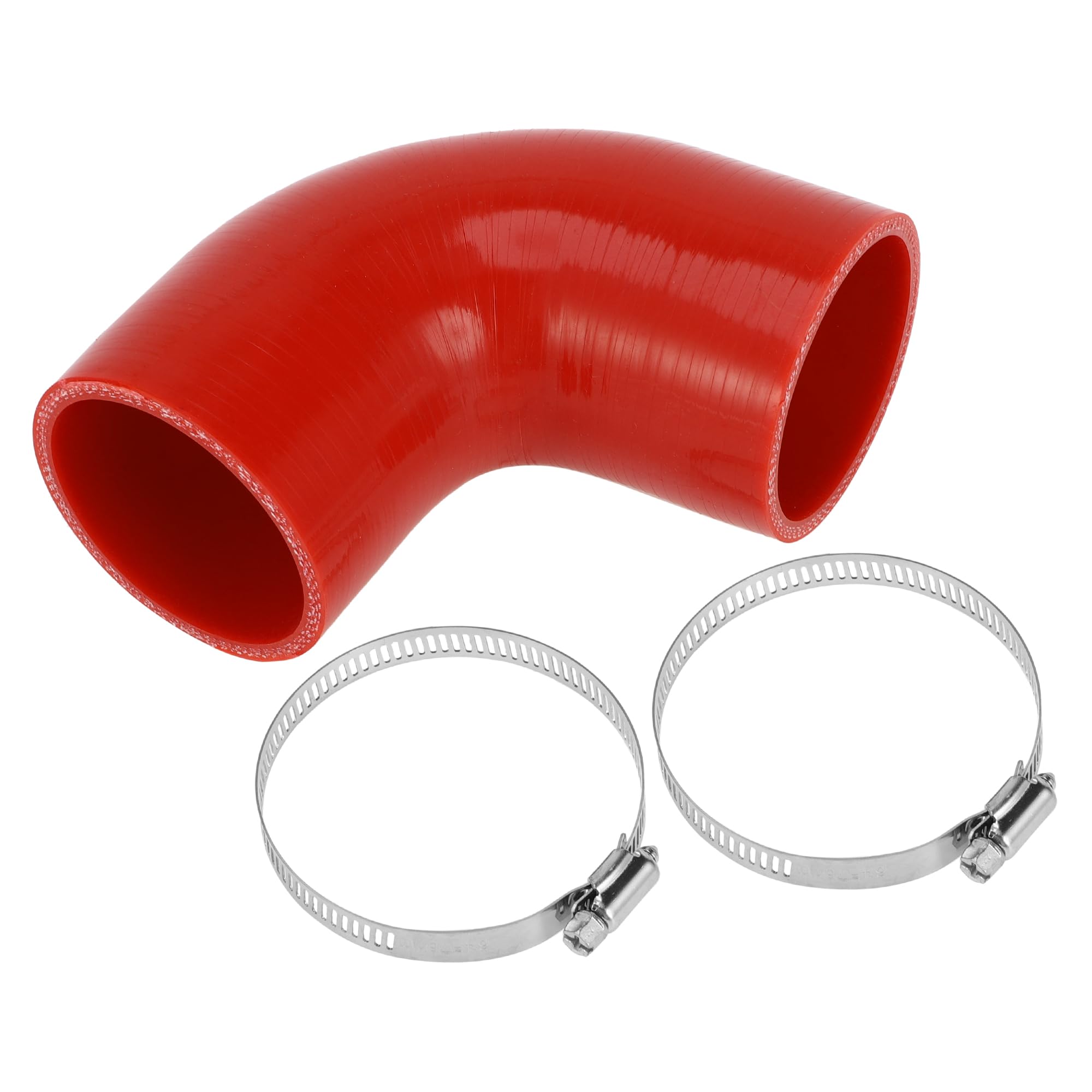 

X AUTOHAUX Силіконовий шланг Радіаторний шланг Силіконова трубка Маслостійкий шланг Шланг повітроводу 90 градусів 4-шаровий армований Впускний шланг Повітряний фільтр Повітряний