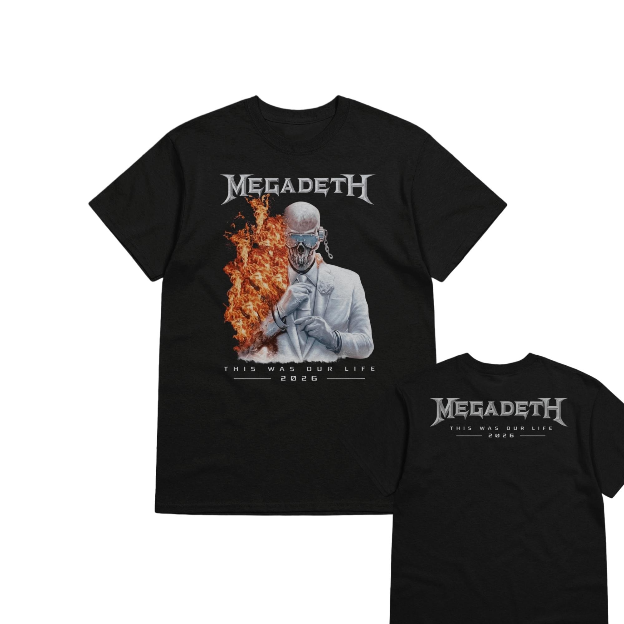 Megadeth This Was Our Life 2026 Graphic Popular Unisex T Shirt Unisex Cotton Short Sleeve Y2k Oversized Streetwear Tee Women Tops S
