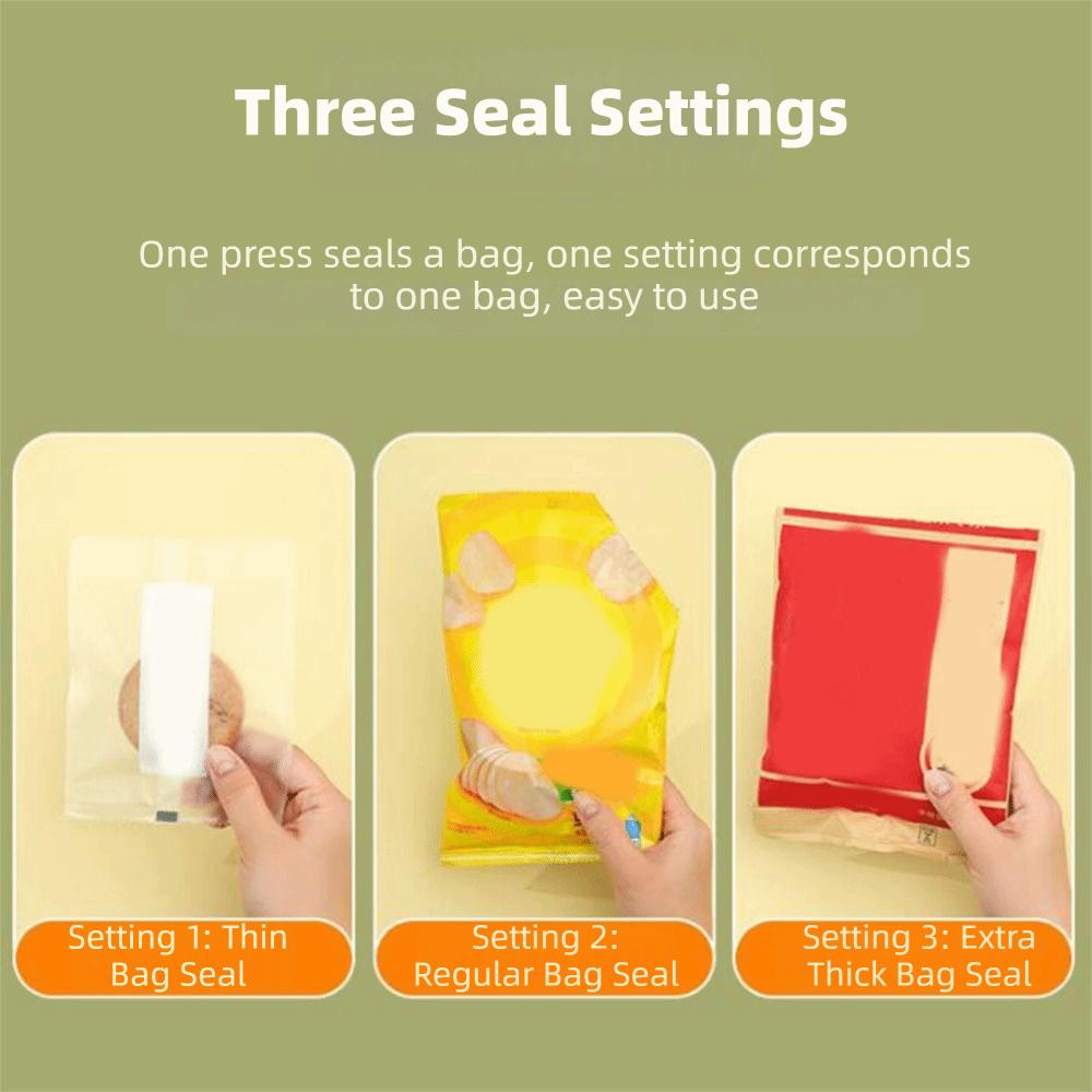 Plastic Food Packaging Bag Sealer USB Charging Heat Sealer Snack Bag Sealing Machine  for Kitchen