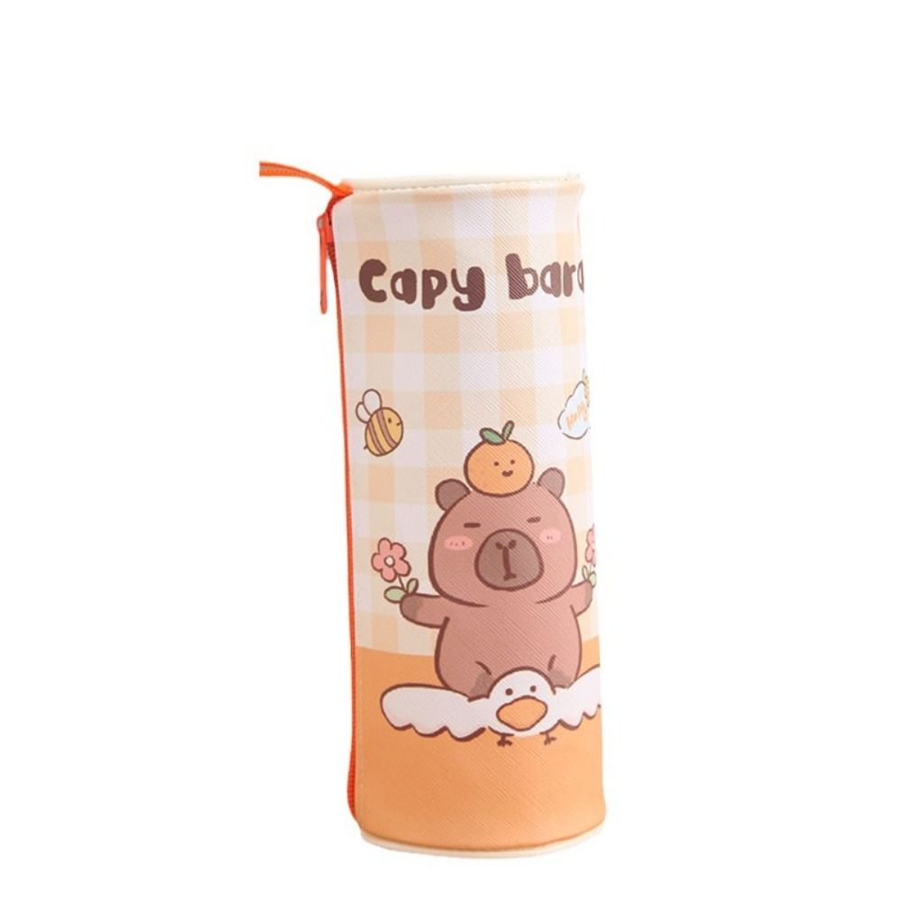 Kawaii Capybara Pencil Bag Aesthetic Stationery Bag Storage Bag Cute Pencil Case  Desktop Organizer