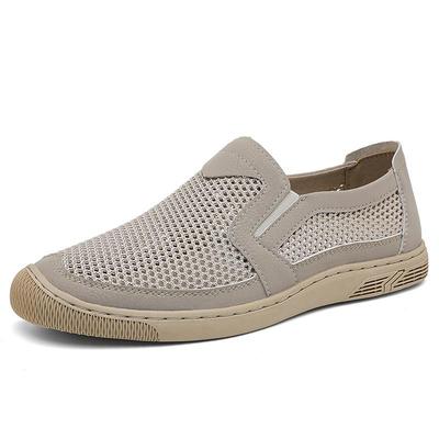 Sommer Männer Verschnaufpause Mesh Casual Schuhe Männer Müßiggänger Komfortables Fahren Schuhe Mokassins Mann Wohnungen Schuhe