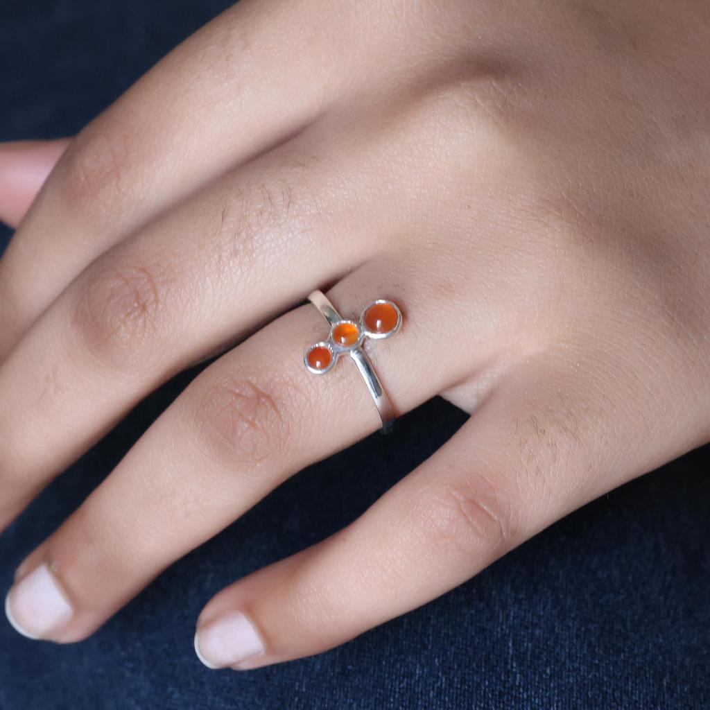 Carnelian Jewelry Set, 925 Sterling Silver, Gift For Her, Dainty Jewelry, Women Jewelry