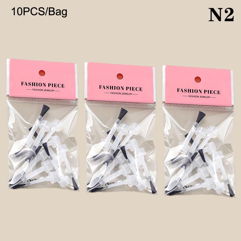 

1Set Disposable Nail Polish Brush With Double Head Pen Can Replacement Head Brush Nail Brush Liquid Applicators Manicure Tools as the picture