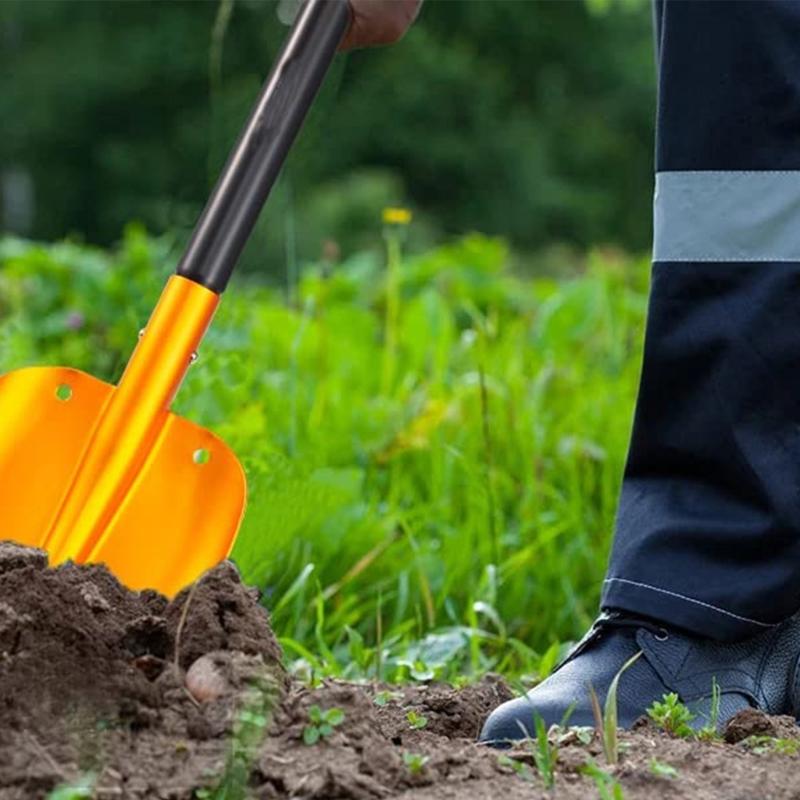 Collapsible Snow Shovel Aluminum Lightweight Snow Removal Tool Retractable 24.8'' to 32'' Snow Shovel