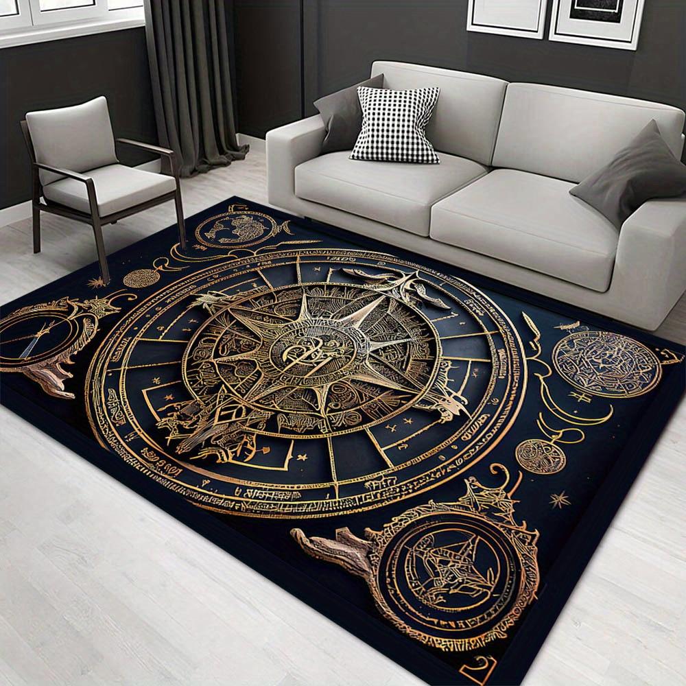 

1pc 24237762690 Pattern Carpet, Area Rug For Living Room Bedroom Room Bed Chair Laundry Entryway Corridor Yard Non-slip Outdoor Camping Rug 60cm by 90cm