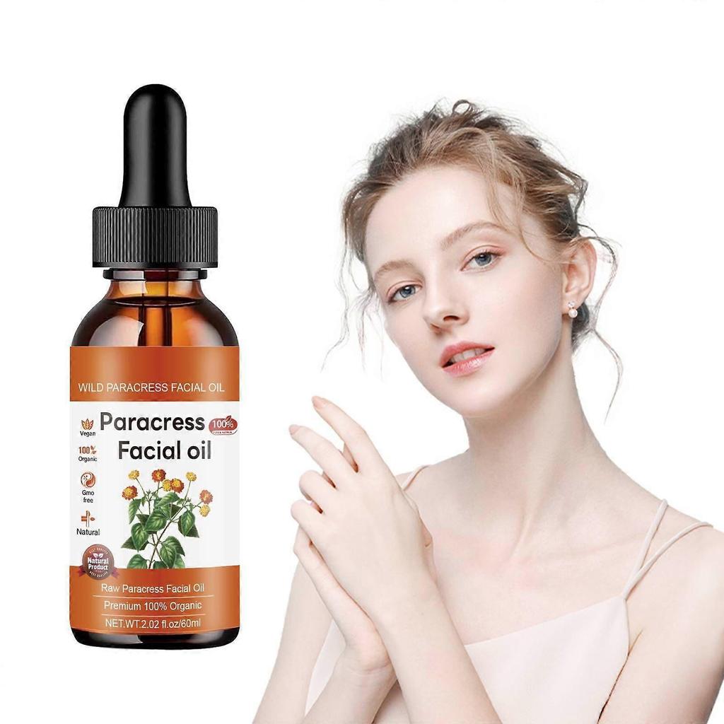 Paracress Facial Oil, Paracress Facial Organic Serum,Firm and Anti-Wrinkle Paracress Oil For Face, Smooth Fine Lines And Wrinkles