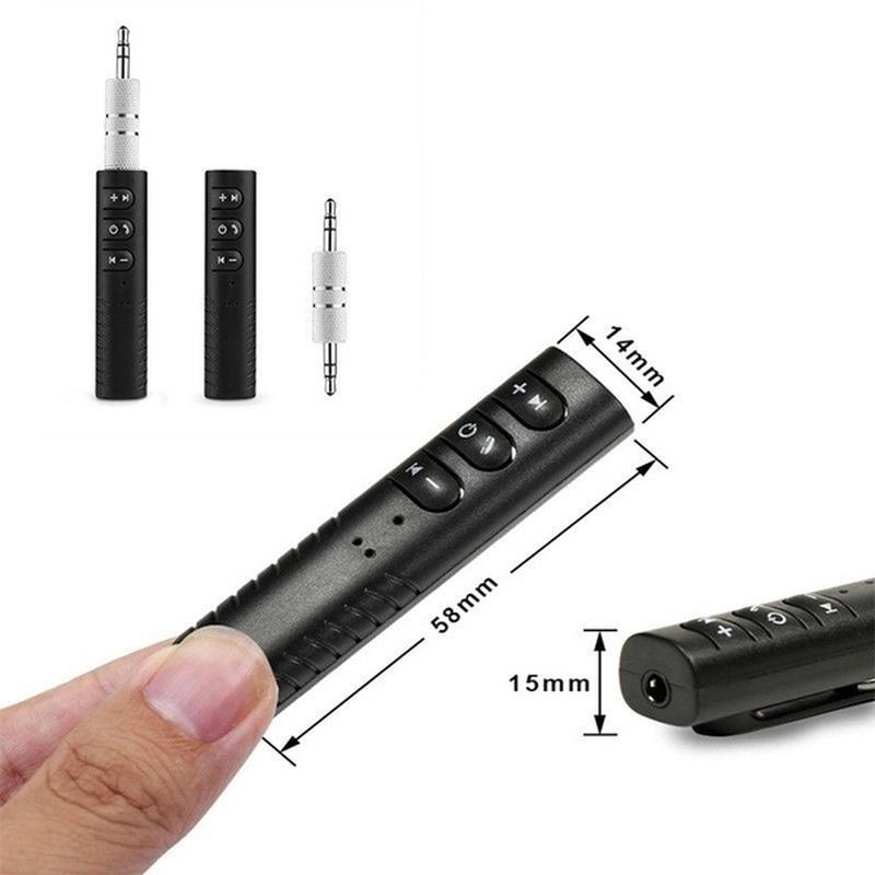 Bluetooth-Audio-Funksender-Adapter, AUX 3,5-mm-Bluetooth-Empfänger, Stereo-Audio, Musik, Bluetooth-Empfänger-Adapter für Kopfhörer, Lautsprecher, Auto