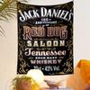 Jack Daniels Red Dog Saloon 125th Whiskey Label Bar Bohemian Tapestry for Fans Home Decor
