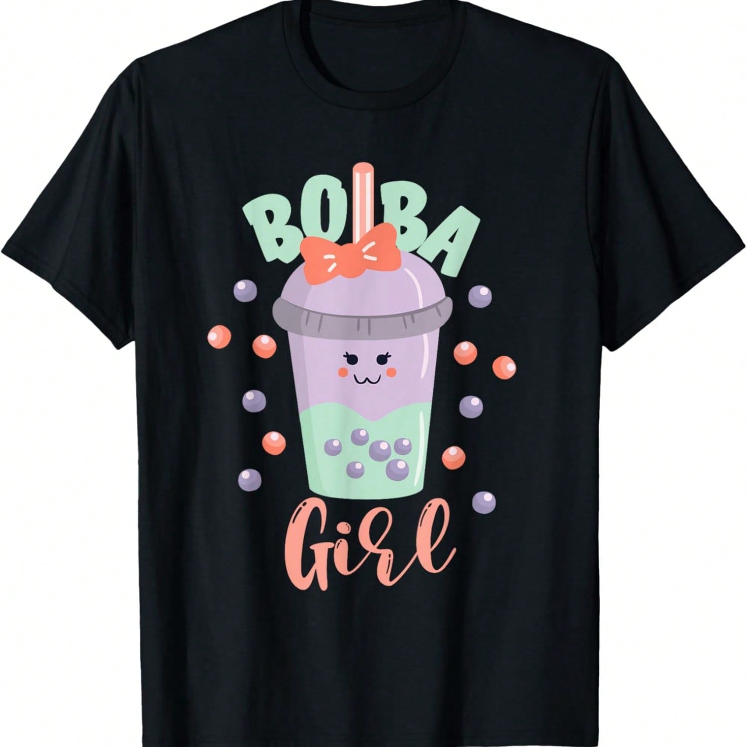 Bubble Boba Girl Tea T-Shirt S разноцветный